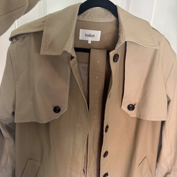 ba&sh POLAR midi-length trench coat | size 1 - Picture 11 of 11